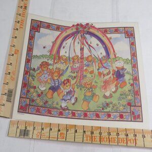 Vintage LUCY RIGGS 1986 Placemat SEE SAW #80269 (professional thick lamination)